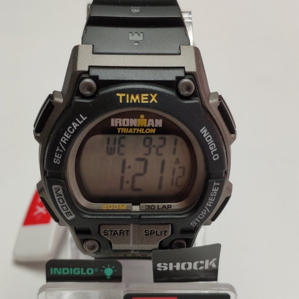 Timex Ironman Triathlon Watch Men's NWT Shock - Picture 1 of 7
